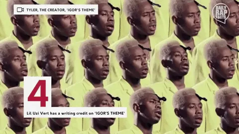 Lil Uzi Vert has a writing credit on 'IGOR'S THEME'