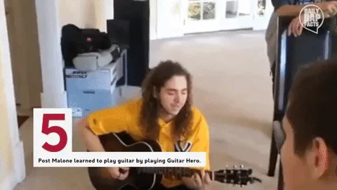 Post Malone playing guitar