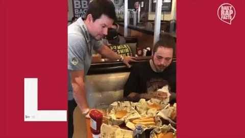 Post Malone and Mark Wahlberg