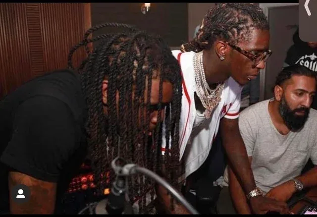 Young Thug on the Computer